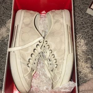 White Coach sneakers